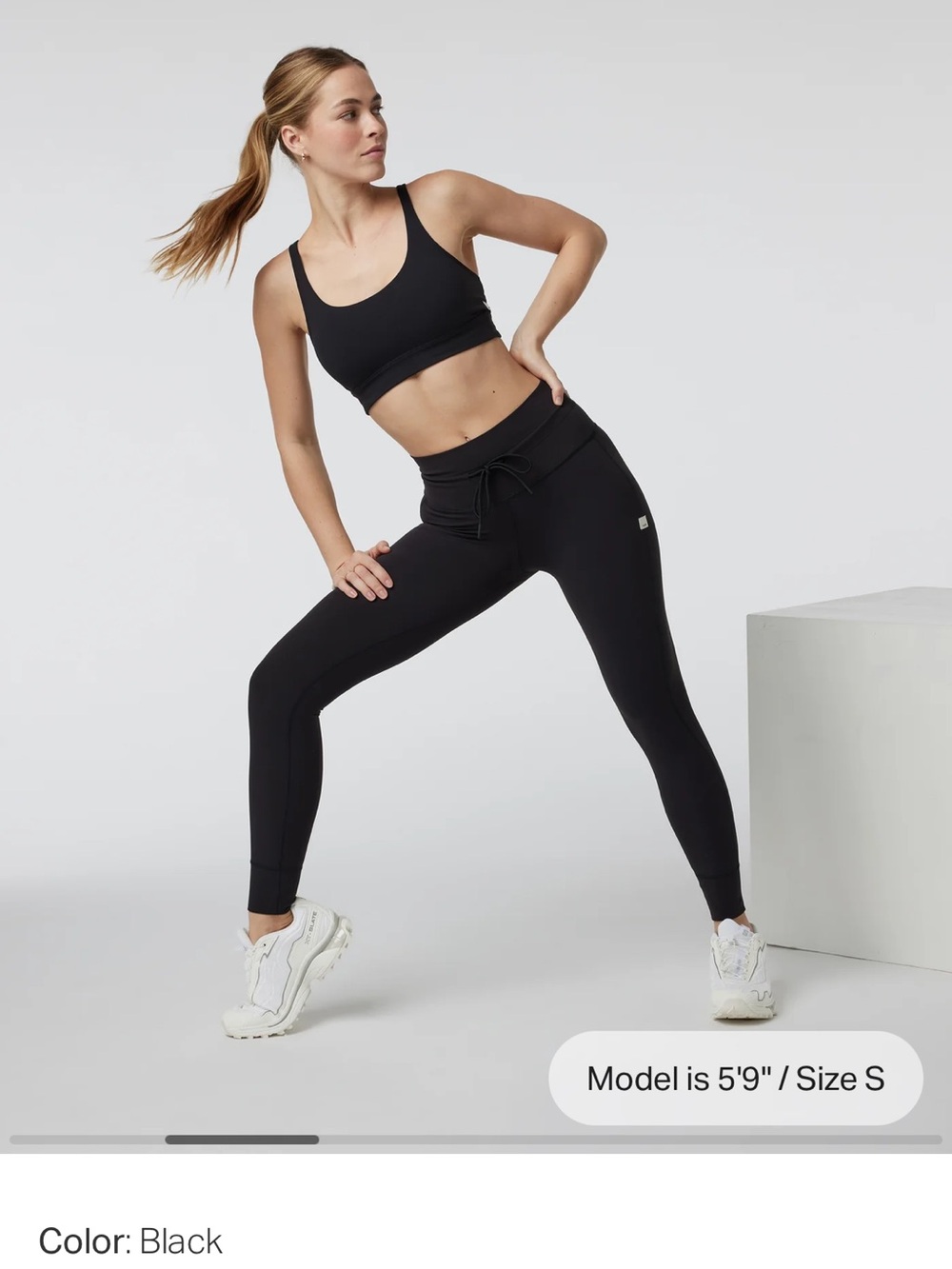 Vuori Black High-Rise Performance Leggings